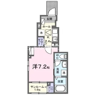 サンパティーク塩田【1階】の間取り