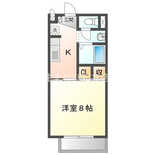 セントラル弘栄【1階】の間取り