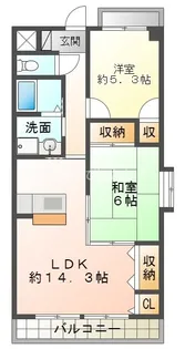 ドミールリン【3階】の間取り