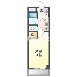1Kの間取り画像