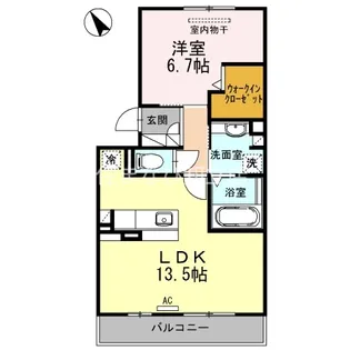 ドルチェビータ【2階】の間取り