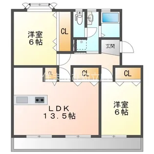 衣浦マンションA棟【3階】の間取り