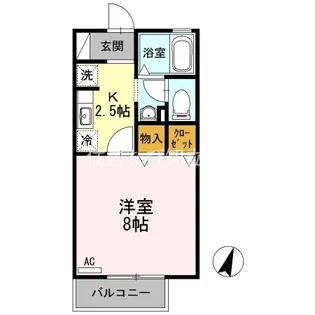 ケーナ保田【1階】の間取り