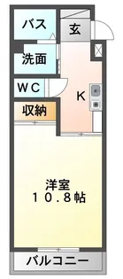 コテエイジ西中【205号室】の間取り