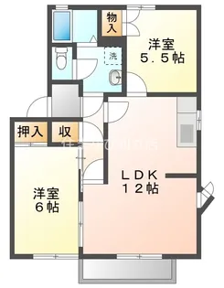 アメニティー住吉A【2階】の間取り