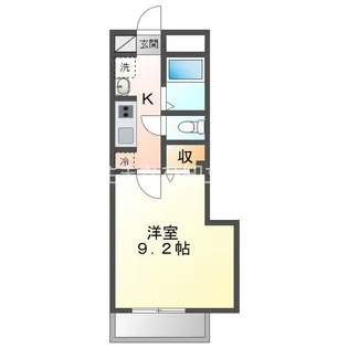 アンプルール フェール 刈谷市駅【3階】の間取り