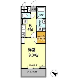 パストラーレ富士松【201号室】の間取り