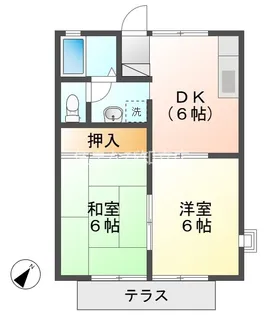 フェアリーハウス二本木【1階】の間取り