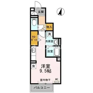 ヴィラ小山 B【1階】の間取り