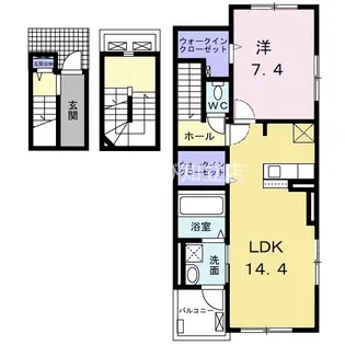 ソレイユ F【3階】の間取り