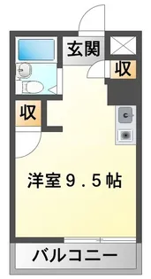 ファシル【2B号室】の間取り