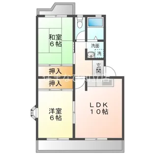 パープルシャトーA棟【3階】の間取り