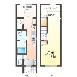 サンルミエール【1階】の間取り