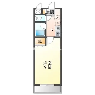 A.City美園【4階】の間取り