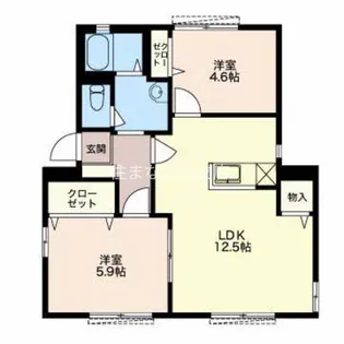 ヴィラフォンテーヌ【1階】の間取り