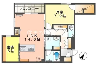 HIGH LINE PARK A棟【A402号室】の間取り