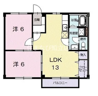 グリーンアイランドB【2階】の間取り