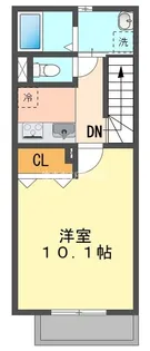 アムール サヴァ【203号室】の間取り