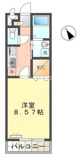 アンプルール リーブル Soleado【2階】の間取り