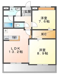 サンコートHANNOKI【102号室】の間取り