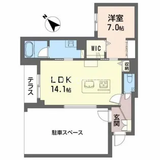 LUCA【105号室】の間取り