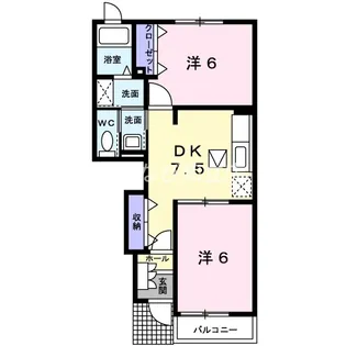 サンリット ヴィラ【1階】の間取り