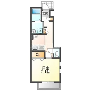 アムール川原田【1階】の間取り