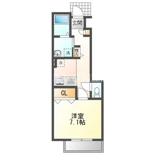 アムール川原田【1階】の間取り