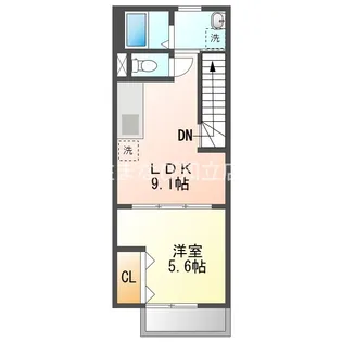 アムール川原田【2階】の間取り