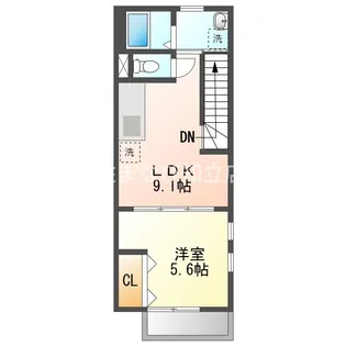 アムール川原田【2階】の間取り