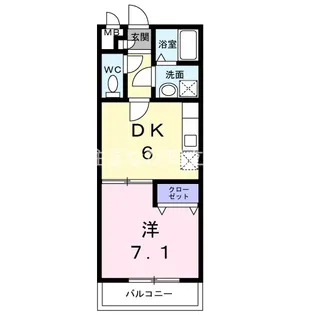 アンプルールリーブルWing【2階】の間取り