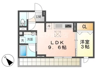 リアン【107号室】の間取り