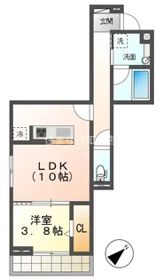 リアン【206号室】の間取り