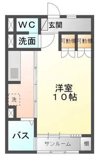 シェトワ矢場【1階】の間取り