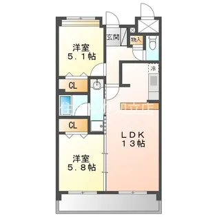 ジャーラーマ【202号室】の間取り