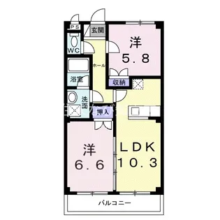 ルミナスハイム【1階】の間取り