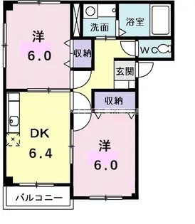 ファミール ハイム【1階】の間取り