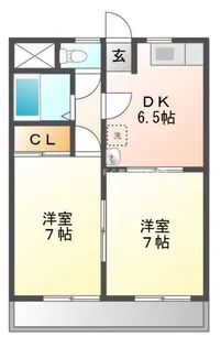 本野ヶ原マンション【303号室】の間取り