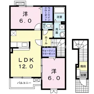 カーサ・モデルノ【2階】の間取り