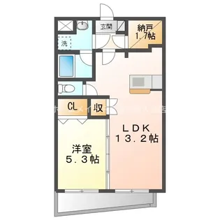 モンシャトー【305号室】の間取り
