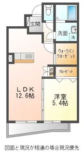 1LDKの間取り画像