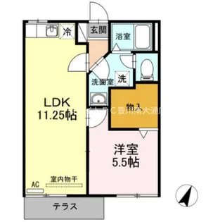 カーサいなり B【2階】の間取り