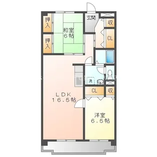 ヴィラリブラン【2階】の間取り