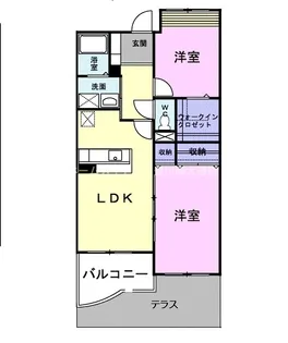 クレメンティア【1階】の間取り