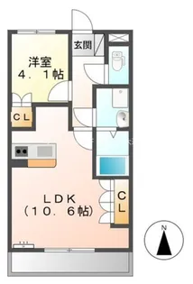ソレイユ【2階】の間取り
