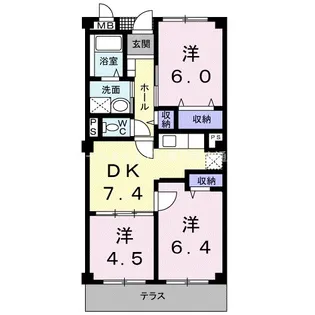 グラディオ10【1階】の間取り