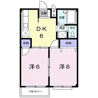 ファミーユ美崎B【2階】の間取り