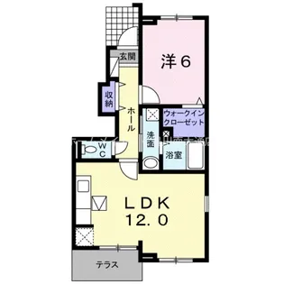 プリティ ピュア【1階】の間取り