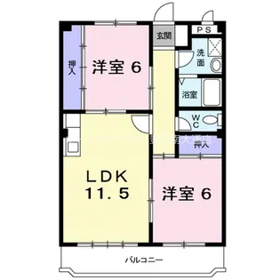 マリッチ小桜【3階】の間取り