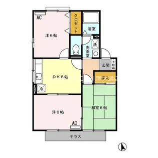 アネックス河尻 B【1階】の間取り